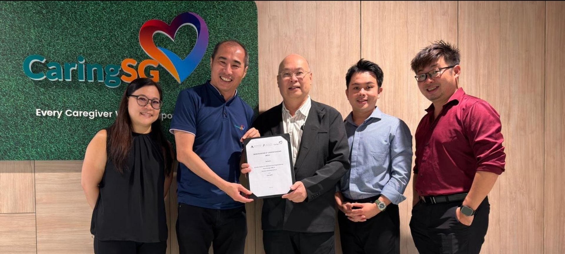 Aventis Wellness and CaringSG MOU signing, June 2026