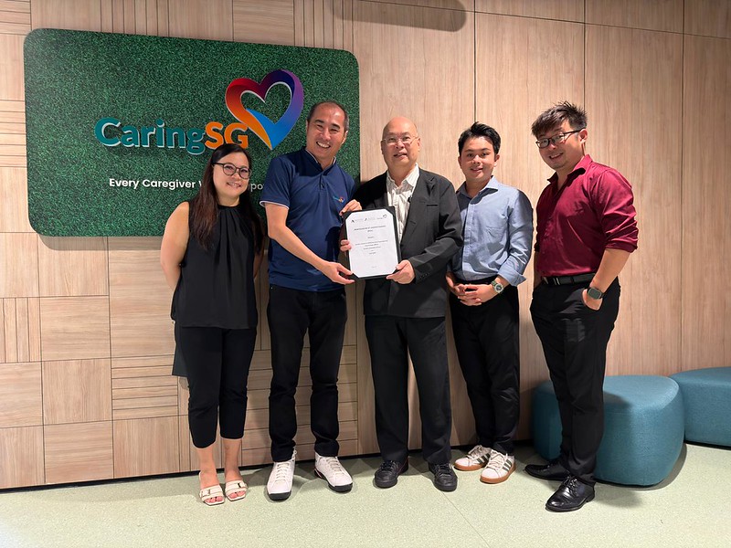 Aventis Wellness and CaringSG partnership signing ceremony